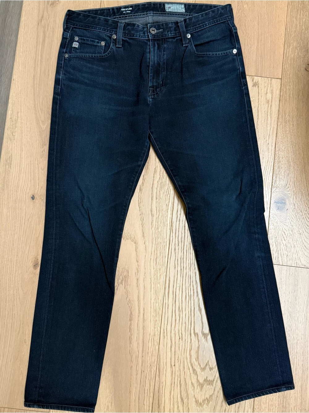 Ag Adriano Goldschmied men’s Slim Skinny Dylan Jeans in Dark Indigo